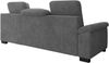 Ecksofa Duarte, Eckcouch L-Form, L-Sofa mit Schlaffunktion und Bettkasten, Sofa Rechts, Sofa Cord-Stoff, 262 x 103 x 170 cm, Dunkelgrau Bild 5
