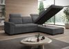 Ecksofa Duarte, Eckcouch L-Form, L-Sofa mit Schlaffunktion und Bettkasten, Sofa Rechts, Sofa Cord-Stoff, 262 x 103 x 170 cm, Dunkelgrau Bild 3