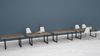 Esstisch >Talbert< in Old Wood Vintage Schwarz aus Metall - 180x74,4x90 (BxHxT) Bild 3