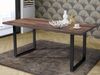 Esstisch >Talbert< in Old Wood Vintage Schwarz aus Metall - 180x74,4x90 (BxHxT) Bild 2
