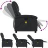 vidaXL Massagesessel Relaxsessel Echtleder Schwarz 3205471 Bild 5