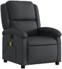 vidaXL Massagesessel Relaxsessel Echtleder Schwarz 3205471 Bild 3