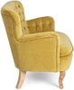 2-Sitzer Sofa Sinlor Samt-Optik, klassisch, Senfgelb, Kiefernholzgestell, gepolstert Bild 3