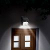 LED Solar Wandleuchte Fassadenleuchte für den Außenbereich mit Bewegungs-Sensor in schwarz | 87 x 43 x 115mm (B. x L. x H.) | 100 Lumen | Kaltweiß (6000 K) Bild 2