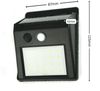 LED Solar Wandleuchte Fassadenleuchte für den Außenbereich mit Bewegungs-Sensor in schwarz | 87 x 43 x 115mm (B. x L. x H.) | 100 Lumen | Kaltweiß (6000 K) Bild 3