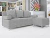 'Dover' Schlafsofa, mit Polsterhocker, Cord, Grau, 86 x 80 x 80 cm Bild 3