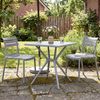 Gartenmöbel-Set KLARA mit 2 Stühlen - 190x72x82cm, Kunststoff, Grau | Balkonset Gartenset Tisch mit Stühlen Bistroset Outdoor Bild 3