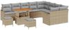 vidaXL Garten-Sofa-Set mit Kissen 12 pcs Beige und Hellgrau 3364257 Bild 2