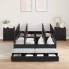 vidaXL Aufbewahrungsbettgestell Schwarz Eichen-Optik 120 cm 3335630 Bild 4