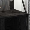 vidaXL Kleiderständer mit Regal Schwarz Eichen-Optik 100 x 41 x 184 cm 882891 Bild 4
