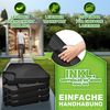 tillvex® Sonnenschirmständer Anthrazit 60 Liter / 80 kg – 4-teilig für Ampelschirm inkl. Metallverbinder | Schirmgewicht befüllbar mit Wasser oder Sand | Schirmständer Ampelschirmständer wetterfest Bild 2