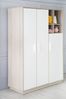 roba Kinderkleiderschrank 3-türig 'Olaf' - Regal integriert - Weiß / Luna Elm Bild 3