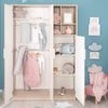 roba Kinderkleiderschrank 3-türig 'Olaf' - Regal integriert - Weiß / Luna Elm Bild 2