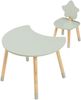 Kinderschreibtisch mit Stuhl Lallega Mond- und Stern-Design Mintgrün [en. casa] Bild 4