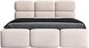 Polsterbett MAROKO 160x200 mit Matratze, Bettkasten und Lattenrost. Farbe: Beige 2 Bild 3