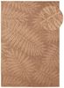 TaraCarpet Teppich TaraCarpet Borneo Palme Outdoor Teppich – Wetterfester Indoor & Outdoo, rechteckig, Höhe: 6 mm, Küche Wohnzimmer Terrasse Garten Balkon beige 80x150 Bild 2