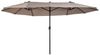 Outsunny Sonnenschirm Terrassenschirm mit Handkurbel, LxB: 460x270 cm, Doppelsonnenschirm, Gartenschirm, ohne Schirmständer Bild 5
