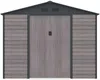 Vente-unique - ADELMO Gartenhaus Metall GrauBraun - B 181 cm x H 221 cm x L 267 cm Bild 2