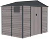 Vente-unique - ADELMO Gartenhaus Metall GrauBraun - B 181 cm x H 221 cm x L 267 cm Bild 3