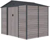 Vente-unique - ADELMO Gartenhaus Metall GrauBraun - B 181 cm x H 221 cm x L 267 cm Bild 4