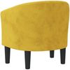 vidaXL Clubsessel Gelb Samt 356476 Bild 5