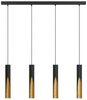Eglo 900873 Hängeleuchte BARBOTTO Stahl schwarz, gold GU10 4X4,5W L:92. 5cm B:6cm H:110cm Bild 3