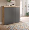 Kommode Assino in grau und Eiche 105 x 111 cm Bild 2