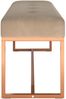 vidaXL Sitzbank Beige 110x36x45 cm Samt 350604 Bild 4