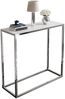 Lookway Konsolentisch MODERN GLASS mit silberfarbenem, verchromtem Gestell (1x Konsole), Breite: 80/100 cm Bild 4