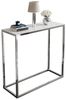 Lookway Konsolentisch MODERN GLASS mit silberfarbenem, verchromtem Gestell (1x Konsole), Breite: 80/100 cm Bild 3
