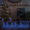 vidaXL Weihnachtsdekoration Rentiere und Schlitten Outdoor 576 LEDs 329812 Bild 1