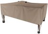 Perel Schutzhülle Gartentisch bis 160 cm, wetterfest, Belüftung & Hakensystem, Polyester beige, 165 x 105 x 60 cm Bild 5