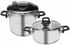 Karaca Schnellkochtopf Perfect Gray 4L + 6L Schnellkochtopf Set, Edelstahl, Induktions Bild 2