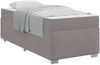 vidaXL Bettrahmen mit Matratze Taupe 100 x 200 cm Stoff 3399170 Bild 2