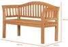 Teakholz Friesenbank - bene living - Wave 120 cm Bild 2