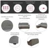 DOMO collection Ecksofa Bahia, zeitlos und elegant, bequeme Armlehnen, L-Form, wahlweise mit Bettfunktion Bild 4