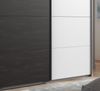 Schwebetürenschrank Kleiderschrank 270 cm 3-türig mit Zubehör in Weiß mit Grau Bild 4