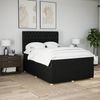vidaXL Boxspringbett mit Matratze Schwarz 140x200 cm Stoff 3294388 Bild 5