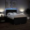 vidaXL Boxspringbett mit Matratze Schwarz 140x200 cm Stoff 3294388 Bild 4