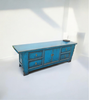 Chinesisches Lowboard Blau exotisch vintage Kommode TV-Schrank asiatisch Kolonial-Stil Antik-Stil Sideboard orientalisch Fernost shabby-chic Landhaus Bild 2