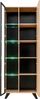 Hohe Vitrine Liam in Hickory Jackson mit Streifen Aufdruck 70 x 192 x 40 cm Bild 2