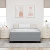 vidaXL Boxspringbett Hellgrau 160 x 200 cm Stoff 3398871 Bild 3