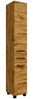 Badezimmer Set Industrial Style 100 cm Waschtisch und Hochschrank MORISSON-03 in Wotan Eiche Nb. inkl. Waschbecken, B/H/T: ca. 130/200/50 cm Bild 3