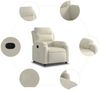 vidaXL Relaxsessel Creme Samt 373509 Bild 5