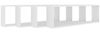 vidaXL Würfelregale 4 Stk. Weiß 100x15x30 cm Holzwerkstoff 807080 Bild 4