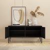 Sideboard Pyhtää 118x40x60cm Stahl Schwarz [en. casa] Bild 3