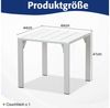 MeXo Gartenlounge-Set Lounge Gartenmöbelset Aluminium Wetterfest, (Couchtisch, 1-tlg, 44 x 44 x 41 cm), wetterfest Gartentisch für 1-2 Personen Bild 4
