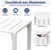 MeXo Gartenlounge-Set Lounge Gartenmöbelset Aluminium Wetterfest, (Couchtisch, 1-tlg, 44 x 44 x 41 cm), wetterfest Gartentisch für 1-2 Personen Bild 3