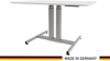 Schaff höhenverstellbarer Schreibtisch Progress | mit Gasfeder | Höhe 64 bis 106 cm | Tischplatte 120x80 cm | Gestell Silber Bild 5