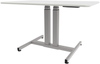 Schaff höhenverstellbarer Schreibtisch Progress | mit Gasfeder | Höhe 64 bis 106 cm | Tischplatte 120x80 cm | Gestell Silber Bild 3